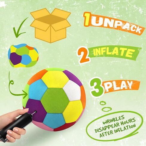 HopeRock Size 4 Indoor Soccer Ball -Soft Silent Foam Size 4 with Realistic Bounce for Youth Skills Practice, Dribbling & Juggling, for Home Use, Ideal Soccer Gift for Kids 3-12 in Kuwait