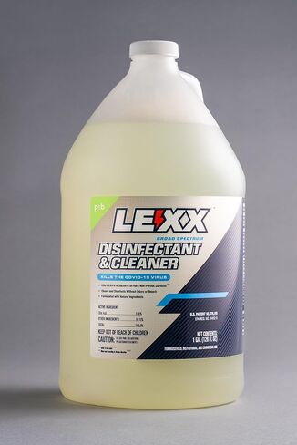LEXX® RTU Broad Spectrum Disinfectant & Cleaner - EPA Registered, Kills 99.99% of Bacteria - Hospitals, Schools, Offices, Homes - Citric Acid, Safer Choice, Non-Toxic, No Bleach - 128 fl. oz. in Kuwait