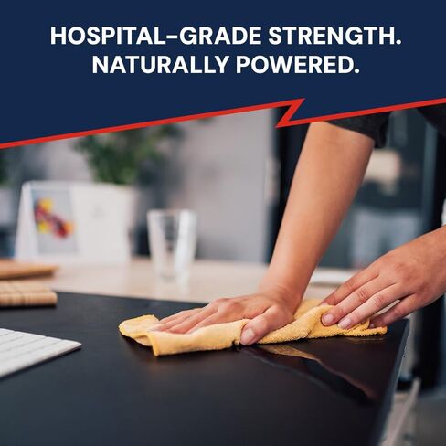 LEXX® RTU Broad Spectrum Disinfectant & Cleaner - EPA Registered, Kills 99.99% of Bacteria - Hospitals, Schools, Offices, Homes - Citric Acid, Safer Choice, Non-Toxic, No Bleach - 128 fl. oz. in Kuwait