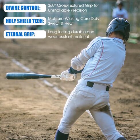 Cross Baseball Bat Grip Tape 1.75mm Precut - Full Adhesive Bat Wraps for Baseball/Softball/Cricket| Batting Grip Tape with Enhanced Thickness & Religious Design in Saudi Arabia