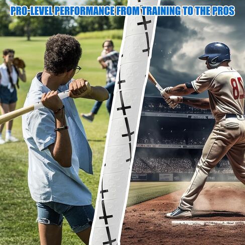 Cross Baseball Bat Grip Tape 1.75mm Precut - Full Adhesive Bat Wraps for Baseball/Softball/Cricket| Batting Grip Tape with Enhanced Thickness & Religious Design in Saudi Arabia