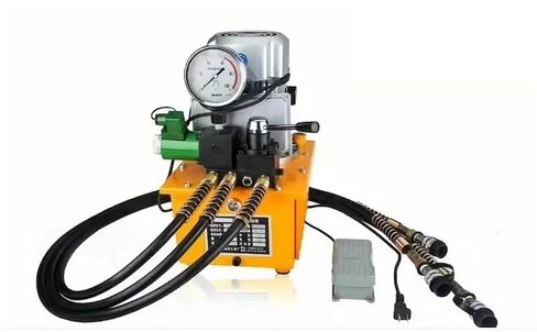 0.75kw 220v 7L Ultra high Pressure Oil Station Copper core Motor Three-Way Valve Electric Hydraulic Pump in Kuwait