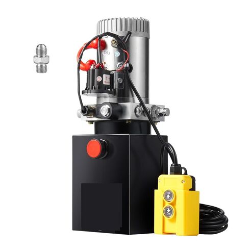 Hydraulic Pump 8 Quart Dump Trailer Pump Single Acting Hydraulic Power Unit 3200 PSI Max Relief Pressure Car Lifting in Kuwait