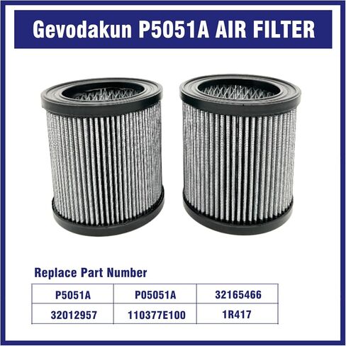 2 Pcs P5051A Air Filter Element Compatible with Champion Air Compressor Replacement Part, Replace P05051A 32165466 32012957 110377E100 1R417 in Kuwait