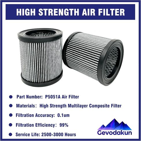 2 Pcs P5051A Air Filter Element Compatible with Champion Air Compressor Replacement Part, Replace P05051A 32165466 32012957 110377E100 1R417 in Kuwait