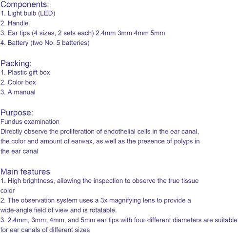 منظار العين المحمول LED، منظار الأذن، مجهر بصري محمول، تكبير 3X، لطب العيون، المختبر، مستشفيات الحيوانات الأليفة in Kuwait