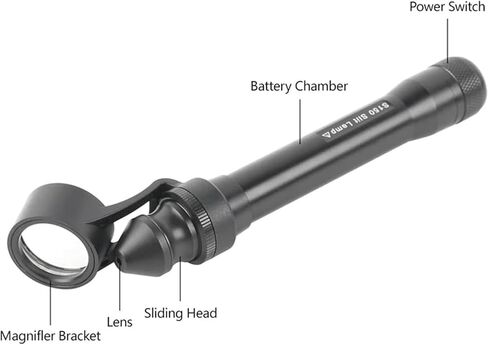 مجهر المصباح الشقي، مجهر المصباح الشقي المحمول LED، تكبير 5X، شق قابل للتعديل، معدات طب العيون لمستشفيات الحيوانات الأليفة، طب العيون، المختبر، المدارس in Kuwait