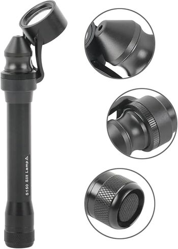 مجهر المصباح الشقي، مجهر المصباح الشقي المحمول LED، تكبير 5X، شق قابل للتعديل، معدات طب العيون لمستشفيات الحيوانات الأليفة، طب العيون، المختبر، المدارس in Kuwait