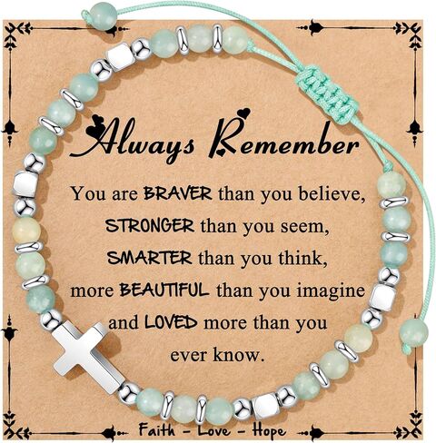 Gifts for Teen Trendy Stuff Natural Stone Bracelets Teen Birthday Gifts Cute Teenager Jewelry for Back to Scool East Christmas Gifts in Saudi Arabia