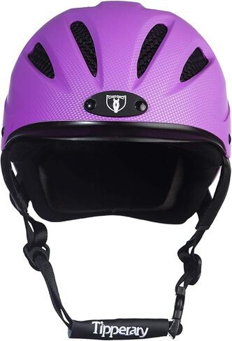 Tipperary Equestrian Horse Riding Helmet - Sportage - Lightweight Cooling Horseback Riding Apparel - Safety Helmet with Superior Ventilation and Air Flow - Purple - M in Kuwait