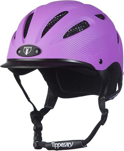 Tipperary Equestrian Horse Riding Helmet - Sportage - Lightweight Cooling Horseback Riding Apparel - Safety Helmet with Superior Ventilation and Air Flow - Purple - M in Kuwait