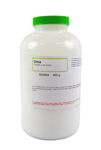 Innovating Science - Urea Crystals Lab Grade 500g - Soluble Nitrogen Compound for Biochemical, Microbiological, Industrial Applications - Used in Protein Studies, Enzymatic Assays, Growth Media in Saudi Arabia