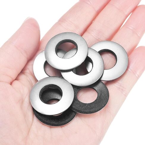 30-Pack EPDM Bonded Sealing Rubber Washers, 304 Stainless Steel 1/2" x 1" OD Neoprene Rubber Washers Gasket for Bolts/Screws/Machinery/Ships/Roof in Saudi Arabia