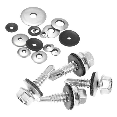 30-Pack EPDM Bonded Sealing Rubber Washers, 304 Stainless Steel 1/2" x 1" OD Neoprene Rubber Washers Gasket for Bolts/Screws/Machinery/Ships/Roof in Saudi Arabia