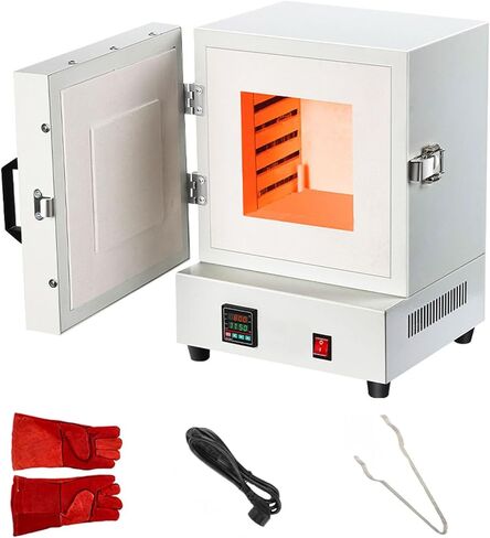 Electric Melting Furnace,2102°F Digital Melting Furnace Machine,2000w Electric Sintering Furnace,Stainless Steel,for Wax Casting,Melting Gold, Silver, Copper in Kuwait