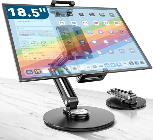 Strong Magnetic Portable Monitor Desk Clamp - 75mm VESA Mount 4.7" 15.6" 16" 17.3" 18.5 inch 360° Rotate Base Tablet Holder Arm JK07B1 in Kuwait