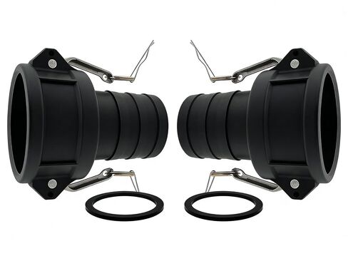 حشوات Camlock مقاس 2 بوصة، 5 عبوات - أختام مطاطية Buna-N شديدة التحمل لتركيبات الكامة والأخدود مقاس 2 بوصة - مقاومة للزيوت والمواد الكيميائية لحقائب IBC والري الزراعي ونقل السوائل الصناعية in Kuwait