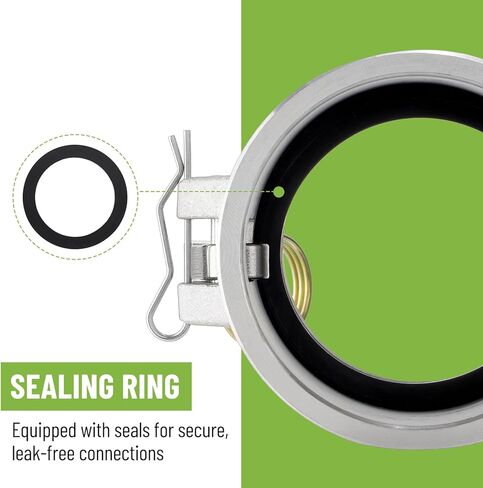 2 PCS Aluminum Camlock 3" Part D Cam and Groove Hose Fittings+2 PCS Type A Cam and Groove Hose Fitting with 2 pcs Gasket fitting (3") in Saudi Arabia