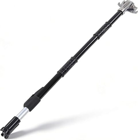 Flat Box Handle, Retractable Flat Box Extension Handle - 3 Levels of Length Adjustment, Any Angle Adjustment, Anodized Aluminum, Wallboard Finishing Box Handle for Wall Painting and Finishing in Kuwait