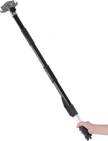 Flat Box Handle, Retractable Flat Box Extension Handle - 3 Levels of Length Adjustment, Any Angle Adjustment, Anodized Aluminum, Wallboard Finishing Box Handle for Wall Painting and Finishing in Kuwait