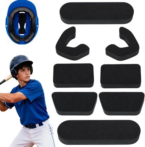 Helmet Padding Fit Kit Compatible with All Easton Batting & Catchers Helmets - 0.79" Thickened Universal Replacement Foam Pads for Baseball and Softball Players in Kuwait