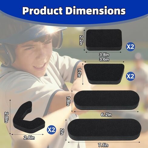 Helmet Padding Fit Kit Compatible with All Easton Batting & Catchers Helmets - 0.79" Thickened Universal Replacement Foam Pads for Baseball and Softball Players in Kuwait