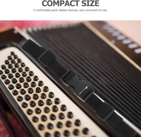 Adjustable Accordion Chest Strap Anti-Slip Backpack Chest Belt with Quick Release Buckle Lightweight Instrument Strap for Accordion and Backpack Load Distribution in Kuwait