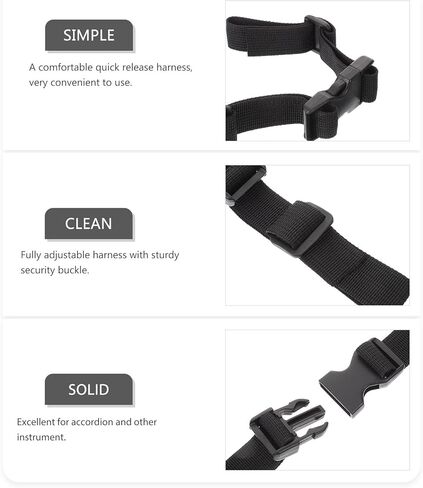 Adjustable Accordion Chest Strap Anti-Slip Backpack Chest Belt with Quick Release Buckle Lightweight Instrument Strap for Accordion and Backpack Load Distribution in Kuwait