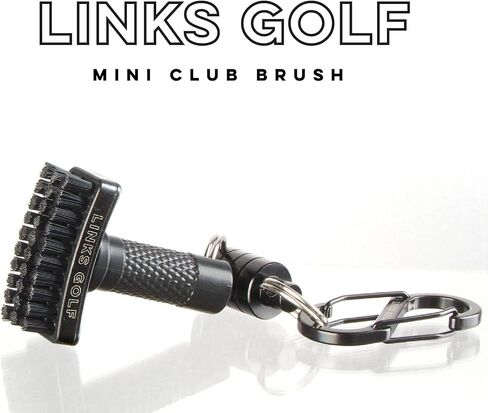 Links Golf – Mini Golf Club Brush, Portable Golf Club Cleaner with Quick-Release Magnet & S-Carabiner Clip, Heavy Duty Nylon Bristles for Golf Bag, Cart and Pants in Kuwait