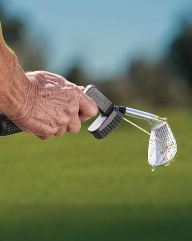 Golf Club Cleaner, Heavy-Duty Nylon Bristle Brush Cleaner with 80ml Spray Bottle, Anti-Leak Design and Ergonomic Grip Professional Golf Gift for Men in Kuwait