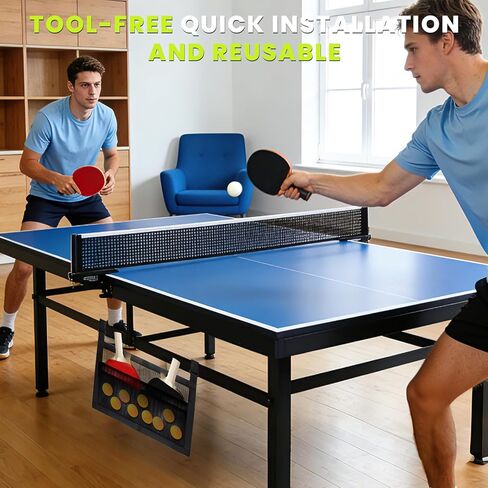 Under Table Tennis Ball Holder, Under Table Tennis Racket Holder for Balls & Pickleball Paddles, Pickleball Paddle Rack Organizer Holder, Ping-Pong Paddle Holder for Tone Sound Rackets Globes Gear in Kuwait