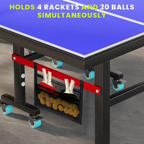 Under Table Tennis Ball Holder, Under Table Tennis Racket Holder for Balls & Pickleball Paddles, Pickleball Paddle Rack Organizer Holder, Ping-Pong Paddle Holder for Tone Sound Rackets Globes Gear in Kuwait