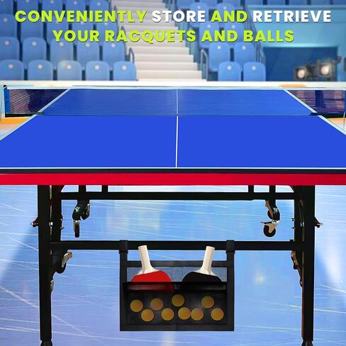 Under Table Tennis Ball Holder, Under Table Tennis Racket Holder for Balls & Pickleball Paddles, Pickleball Paddle Rack Organizer Holder, Ping-Pong Paddle Holder for Tone Sound Rackets Globes Gear in Kuwait