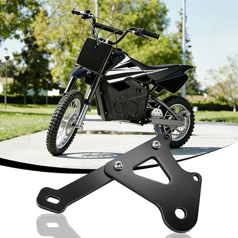 140mm Disc Brake Adapter, Compatible with Razor Dirt Bike MX350,, Aluminum Rear Brake Caliper Mount Bracket Kit for Enhanced Off-Road & Mountain Riding Safety（Black） in Kuwait