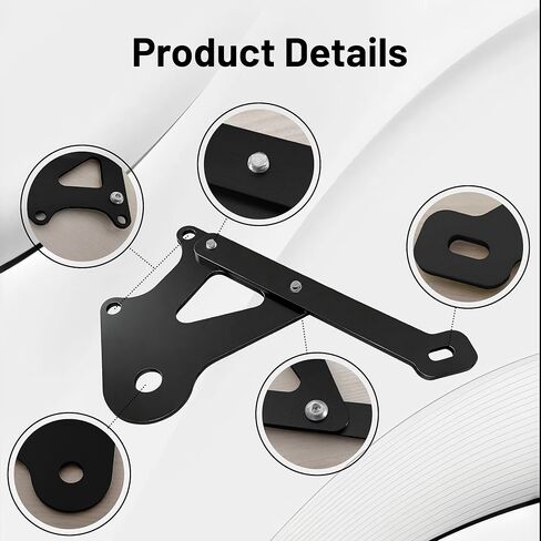 140mm Disc Brake Adapter, Compatible with Razor Dirt Bike MX350,, Aluminum Rear Brake Caliper Mount Bracket Kit for Enhanced Off-Road & Mountain Riding Safety（Black） in Kuwait