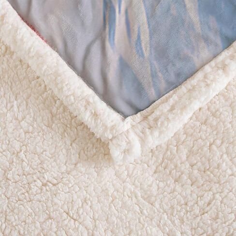 AILONEN Kawaii Cat Kitten Girls Blankets,Pink Floral Cat Fleece Sherpa Blanket Gifts,Lovely Animal Themed Soft 78 x 59 Inches Throw Blanket in Kuwait