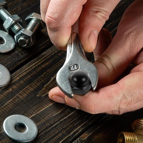 Mellewell #10-32 Acorn Hex Cap Dome Head Nuts, 304 Stainless Steel 18-8, Bright Finish, Pack of 50 in Saudi Arabia