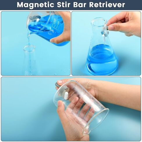 HYCC لوح تسخين مغناطيسي بحد أقصى 520 درجة فهرنهايت، 100-2000 دورة في الدقيقة لوح تسخين مع محرك مغناطيسي، محرك مغناطيسي 2000 مل، شريط تحريك مغناطيسي، مسترد شريط التحريك in Kuwait