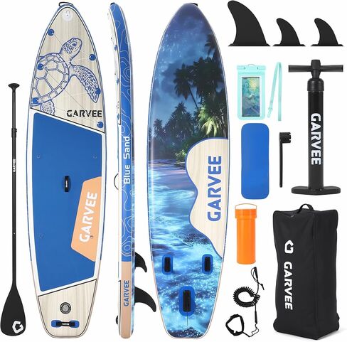 Inflatable Paddle Board,Inflatable Stand Up Paddle Boards with Premium SUP Accessories,450LB High Weight Capacity Wide for Beginners, Large Paddle with Camera Mount in Saudi Arabia