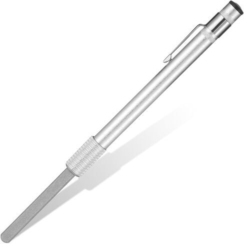 Diamond Glass File Glass Chip Repair Kit Crystal & Glasses Diamond Saver Half Round Files, Multi-Purpose Diamonds Sharpener, Metal Grit Tool, Cemented Carbide Metal Grit Tools, Silver in Saudi Arabia