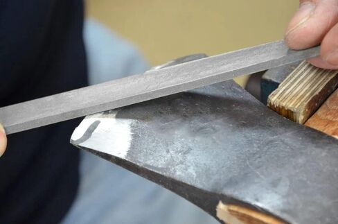 Axe File Sharpener 8-Inch 2PCS Set - Hardened Steel Flat Rectangular Mill/Smooth Cut Files for Sharpening Dull & Blunt Metal Axe Edges in Kuwait