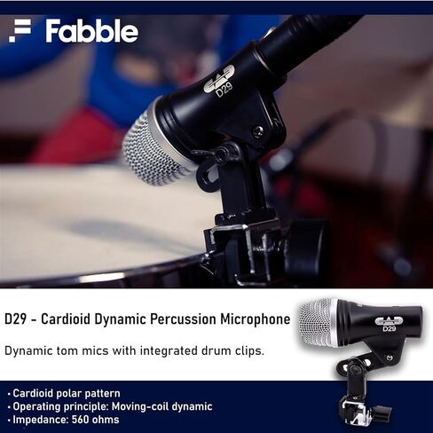 حزمة ميكروفون طبلة CAD Audio Stage7 مكونة من 7 قطع مع كابلات XLR بطول 7 × 10 أقدام وقطعة قماش تنظيف فاخرة من الألياف الدقيقة - مجموعة ميكروفون طبلة كاملة لتسجيل الصوت المباشر والاستوديو in Saudi Arabia