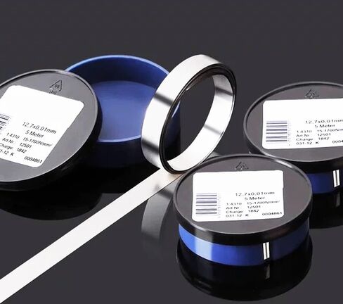 Silicon Steel Sheet Precision Gasket, Gap Strip, 12.7mm/20mm Width, 5m (16.4ft) Length, 1 Piece (5m(=16.4ft) Length, 0.2 * 20mm, Thickness*Width) in Saudi Arabia
