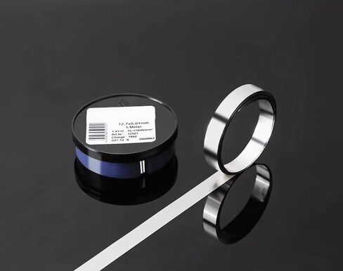 Silicon Steel Sheet Precision Gasket, Gap Strip, 12.7mm/20mm Width, 5m (16.4ft) Length, 1 Piece (5m(=16.4ft) Length, 0.2 * 20mm, Thickness*Width) in Saudi Arabia