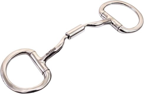 Stainless Steel Medium Port D Ring W/Roller Snaffle Bit | Bits for Horses Horse Snaffle and bridles in Saudi Arabia