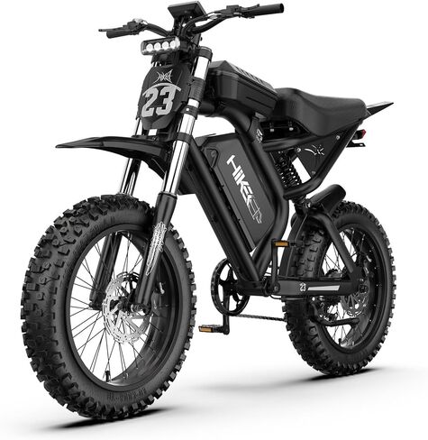 دراجة ترابية كهربائية للبالغين - دراجات كهربائية الذروة 1500 وات/3000 وات، 48 فولت/52 فولت 15.6 أمبير/25 أمبير/40 أمبير، نطاق 50-100 ميل (وضع PAS)، دراجة نارية بإطارات دهنية مقاس 16/20 بوصة لجميع التضاريس in Kuwait