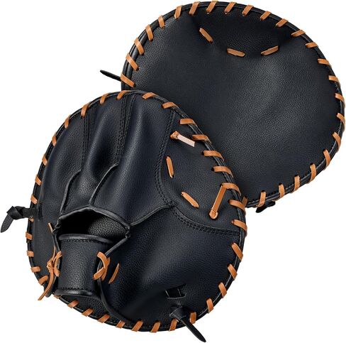 1 قطعة قفاز تدريب البيسبول والكرة اللينة، قفاز تدريب مسطح للرمي باليد اليمنى، معدات البيسبول والكرة اللينة البلاستيكية، قفاز مسطح للرجال والنساء يلتقط الكرات والتدريبات in Kuwait