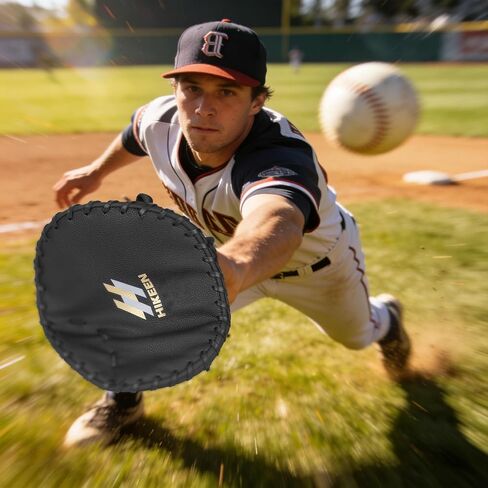 Hikeen 2-Piece Pancake Baseball & Softball Training Glove,Flat Premium Leather and Foam Fielding Gear Set, Infield Training Gloves for Two Hands Practice in Saudi Arabia