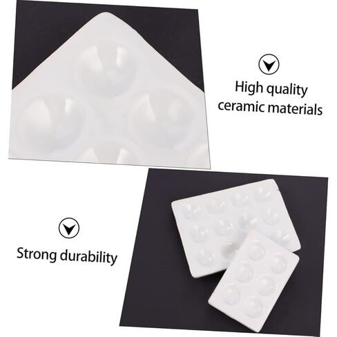 مجموعة أطباق تفاعل اكتشاف البورسلين مكونة من 4 قطع من ألواح التنقيط لمختبر الكيمياء in Kuwait