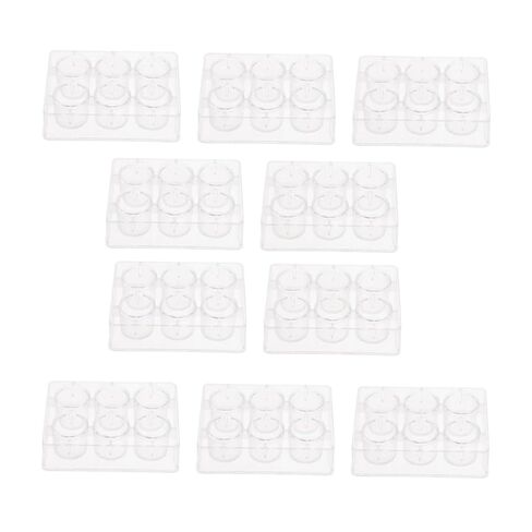Alipis 10pcs Clear Plastic Reaction Plates Experiment Board for Chemical Reactions for Educational Use and Comparative Experiments in Saudi Arabia